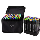 Huitich 80 Piece Coloring Markers Set with Carry Case - Mumzar
